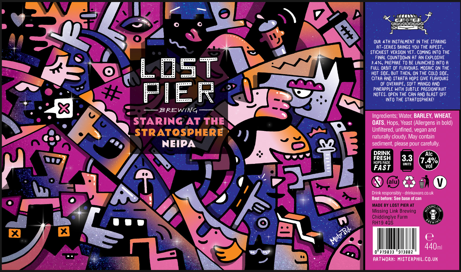 Lost Pier Brewing Mister Phil Illustration