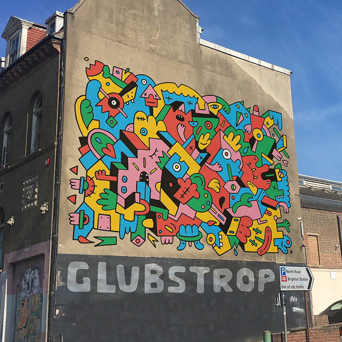 Glubstrop Mural - Mister Phil Illustration
